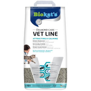 Biokat's kattenbakvulling diamond care vet line attracting & calming 10 ltr