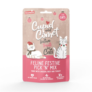 Cupid & comet feline festive pick 'n mix snacks 180 gr