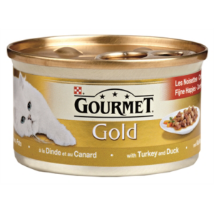 Gourmet gold fijne hapjes kalkoen / eend 24x85 gr