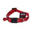 Kattenhalsband nylon uni rood 20-30x1 cm