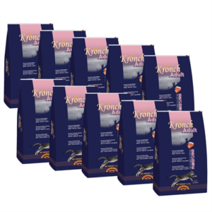 Kronch premium kattenbrok met zalm en kip 10x750 gr