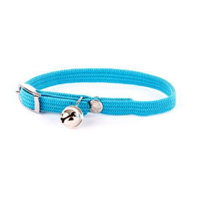 Martin halsband kat elastisch nylon turquoise 30x1 cm