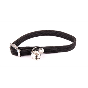 Martin halsband kat elastisch nylon zwart 30x1 cm