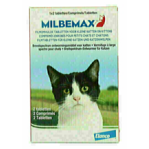 Milbemax tablet ontworming kleine kat / kitten 2 tabletten