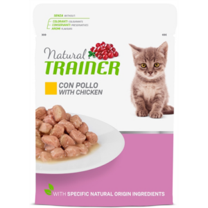 Natural trainer cat kitten / junior chicken pouch 12x85 gr