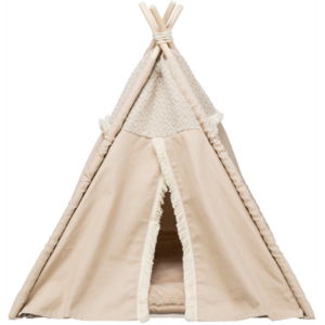 Trixie kattenmand tipi boho beige 55x55x65 cm