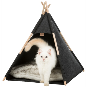 Trixie kattenmand tipi vilt antraciet 55x55x65 cm