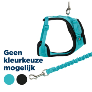 Trixie kattentuig mesh y-vorm met elastische riem assorti 36-60x100 cm