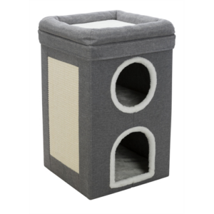 Trixie krabpaal cat tower saul grijs 39x39x64 cm