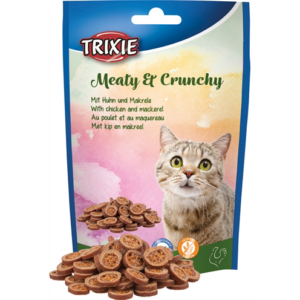 Trixie meaty & crunchy kip / makreel glutenvrij 50 gr