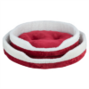 Trixie xmas kattenmand nevio rond rood / wit 55x45 cm