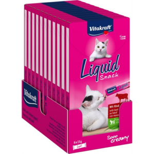 Vitakraft cat liquid snack rund & inuline 11x3 st