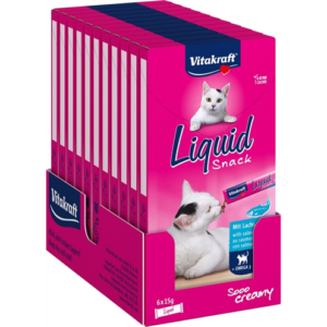 Vitakraft cat liquid snack zalm & omega 11x3 st