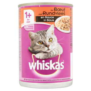 Whiskas blik adult rund in saus 12x400 gr