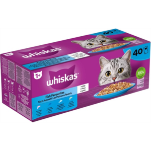 Whiskas multipack pouch adult vis selectie in gelei 40x85 gr