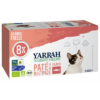 Yarrah cat organic multipack pate salmon graanvrij 8x100 gr