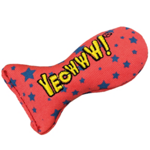 Yeowww stinkies catnip sardientje met sterren 7,5 cm