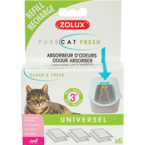 Zolux clean & fresh universeel filter kattenbak 6 st