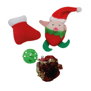 Croci xmas cat lolly met speelgoed