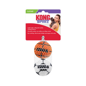 Kong cat sport balls met catnip assorti 4,5x5x5 cm