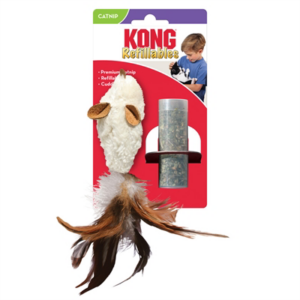 Kong kat catnip feather muis 5x2,5x16,5 cm