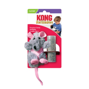 Kong kat catnip rat 9,5x3x5 cm