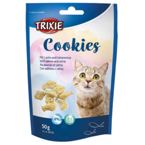 Trixie cookies met zalm en catnip 50 gr