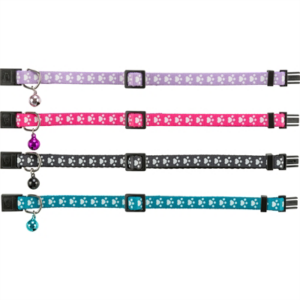 Trixie halsband kat print poot elastisch assorti