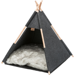 Trixie kattenmand tipi vilt antraciet 55x55x65 cm