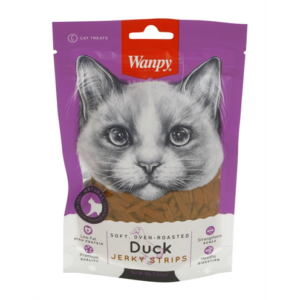 Wanpy soft oven-roasted duck jerky strips 80 gr