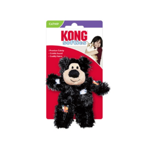 Kong cat softies patchwork bear assorti 7,5x5x12,5 cm