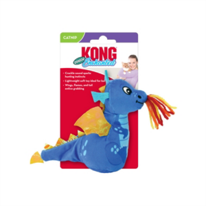 Kong enchanted dragon blauw 11,5x11,5x7 cm