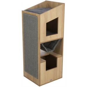 Trixie citystyle cat tower bruin / grijs 105 cm