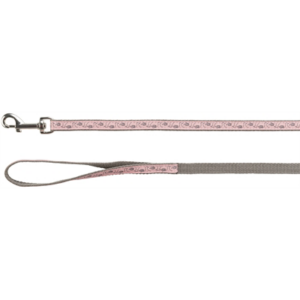 Trixie kattentuig met riem grijs / roze 27-45 cm/13 mm 120 cm