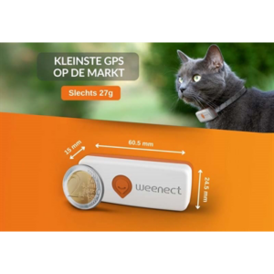 Weenect tracker kat wit