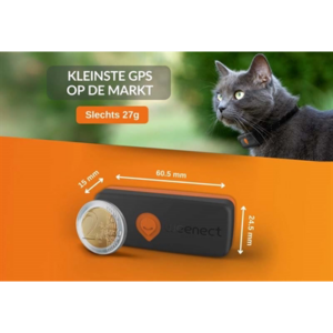 Weenect tracker kat zwart