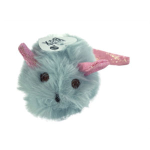 Fofos pluche muis met glitterstaart 14,5x6x6 cm