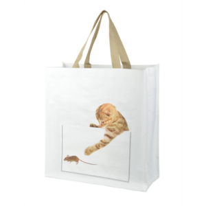 Shoppingbag kiekeboe kat assorti 40x14x40 cm