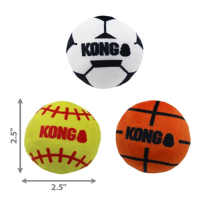 Kong cat sport balls met catnip assorti 4,5x5x5 cm