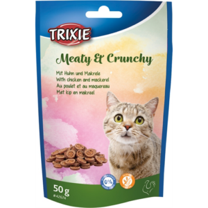 Trixie meaty & crunchy kip / makreel glutenvrij 50 gr