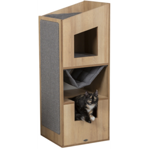 Trixie citystyle cat tower bruin / grijs 105 cm